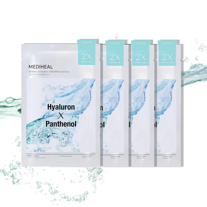 MEDIHEAL Derma Synergy Wrapping Mask Sheet for Moisture (Hyaluron x Panthenol) 1pc