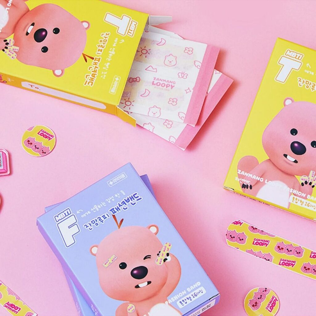 ZANMANG LOOPY Fashion Bandages Yellow or Purple 16pcs